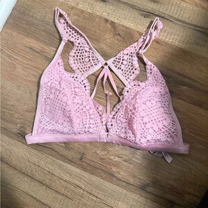Victoria's Secret Pink Crochet Lace Bralette